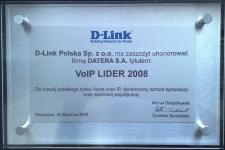 Datera SA uhonorowana tytułem VoIP Lider 2008