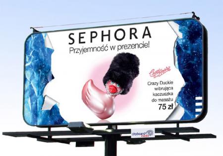 Reklama Sephora - Plakat Miesiąca w grudniowej edycji konkursu City Plakat