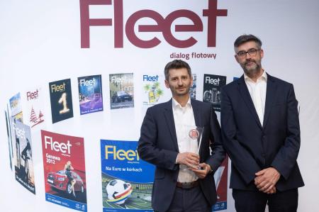 Paweł Piórkowski, Prezes Motorent i Jacek Sosnowski, Retail&NewBusinessManager z nagrodą Fleet Derby