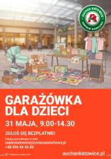 Ubranka, zabawki i akcesoria dla dzieci na garażówce w Centrum Handlowym Auchan Katowice