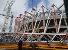 Konstrukcja białostockiego stadionu na finiszu