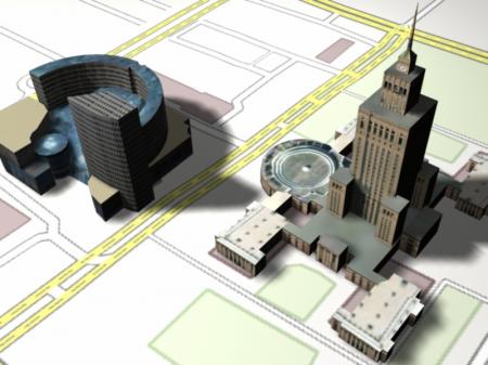 Budynki 3D: Pałac Kultury i Nauki, Zlote Tarasy