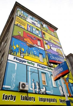 Mural w Centrum Warszawy już jest