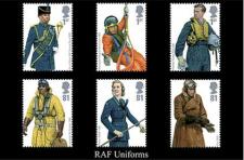 Uniformy RAF na znaczkach brytyjskich