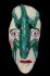 Maska - twarz z jaszczurką, Meksyk, l. 60-70 XX w.