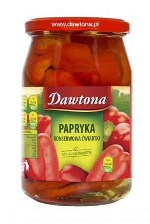 Ogniście czerwona papryka Dawtony