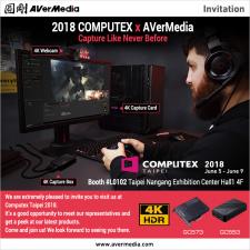 AVerMedia zaprasza na Computex 2018