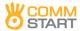 logo: COMM START Public Relations