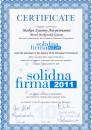 Firma MARKEN Systemy Antywirusowe laureatem Programu Solidna Firma 2011