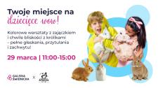 Niedziela pełna atrakcji w Galerii Świdnickiej: króliki i warsztaty dla najmłodszych