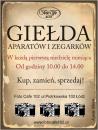 GIEŁDA APARATÓW I ZEGARKÓW  W FOTO CAFE 102