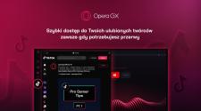 Opera GX dodaje TikTok do paska bocznego przeglądarki
