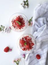 Keto krem malinowo-truskawkowy