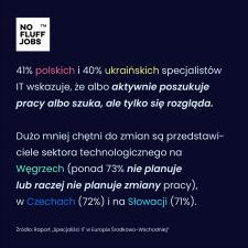 Niemal co 2. specjalista IT z Polski chce pracować w kraju – raport No Fluff Jobs