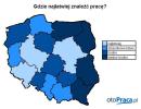 W których regionach najłatwiej o pracę?