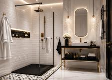 Łazienka glamour: domowy salon kąpielowy z efektem wow