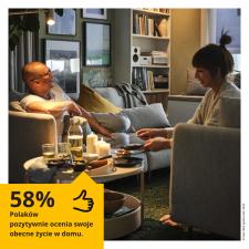 Najnowszy raport IKEA: ponad połowa Polaków jest zadowolona ze swojego życia w domu