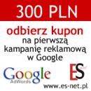 Reklama w Google i kupon o wartości 300 zł