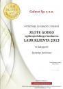 Uśmiechnięte rynny Galeco ze Złotym Godłem Laur Klienta 2013