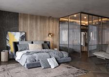 Salon i sypialnia w stylu Soft Loft