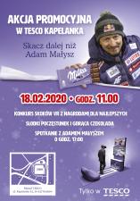 Adam Małysz na wydarzeniu w krakowskim Tesco w ramach kampanii „Milka. Sercem z Naszymi”