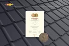 Medal Europejski dla blachodachówki FIORD firmy Blachy Pruszyński