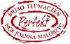 logo: Biuro Tłumaczeń "Perfekt" Joanna Małoszyc