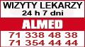logo: ALMED Lekarze Wrocław - wizyty domowe i odtrucia alkoholowe