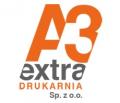 logo: Drukarnia A3extra - druk cyfrowy, sitodruk