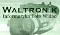 logo: WALTRONIK.COM przegrywanie filmów 8mm i kaset VHS na DVD i Blu-Ray.