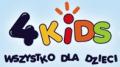logo: 4kids - przyjazny, internetowy sklep z artykułami dla dzieci